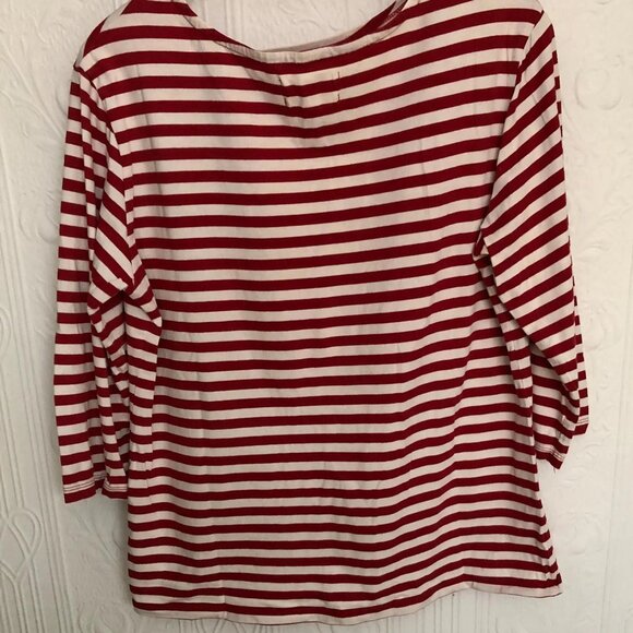 Seasalt sailor t-shirt red and white size 14 UK or 10 US - Picture 3 of 3